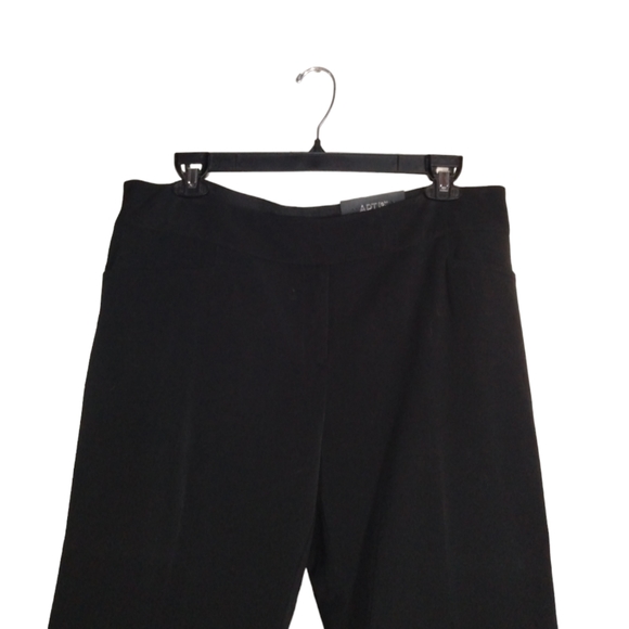 NWT Apt 9 Modern Fit Mid Rise Slimming Straight Black Tie Dress Pants Size 16W - Picture 2 of 10